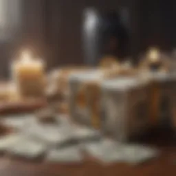 Conceptual illustration of money gifts for home buying