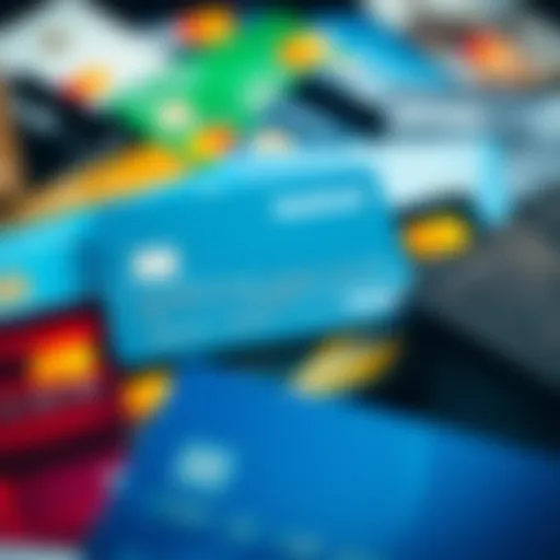 A digital representation of various bank cards