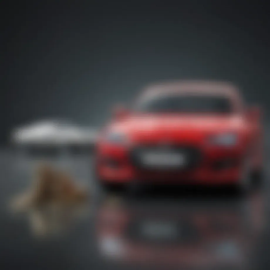 Illustration depicting the concept of deductibles in car insurance